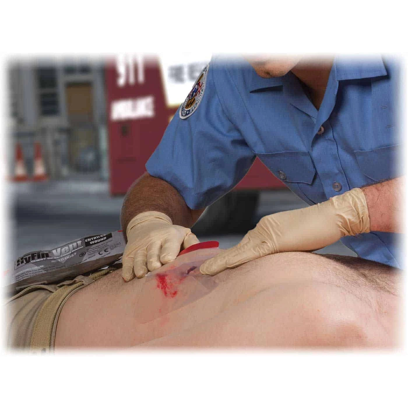HyFin® Vent Chest Seal Twin Pack by North American Rescue – Advanced 3-Vent Trauma Seals for Tactical & Emergency Use
