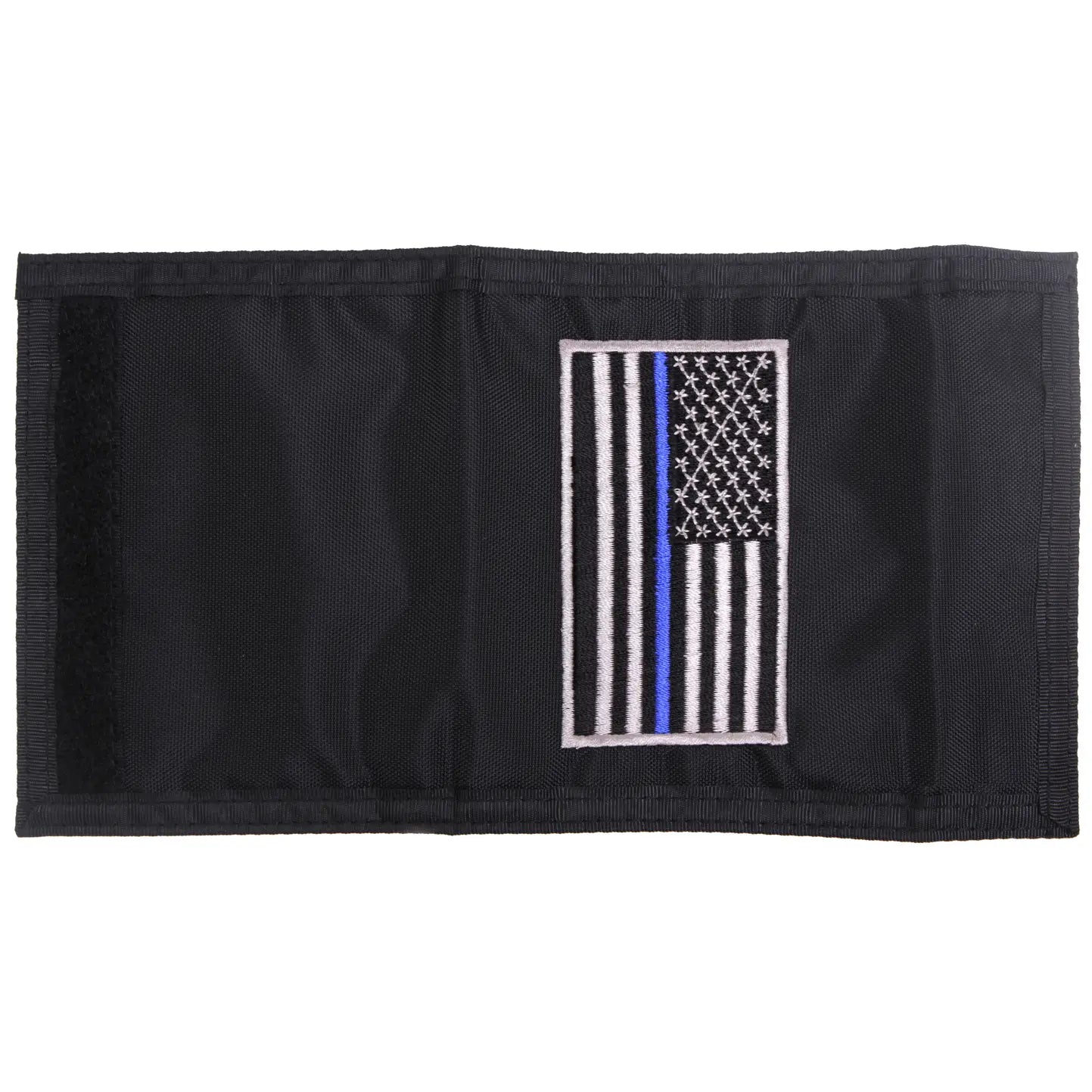 Thin Blue Line Flag Nylon Commando Wallet – Tri-Fold Wallet Supporting Law Enforcement