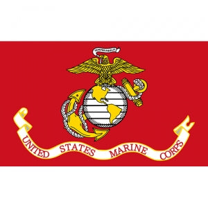 USMC Flag- Super Poly 3' x 5'   2 Side