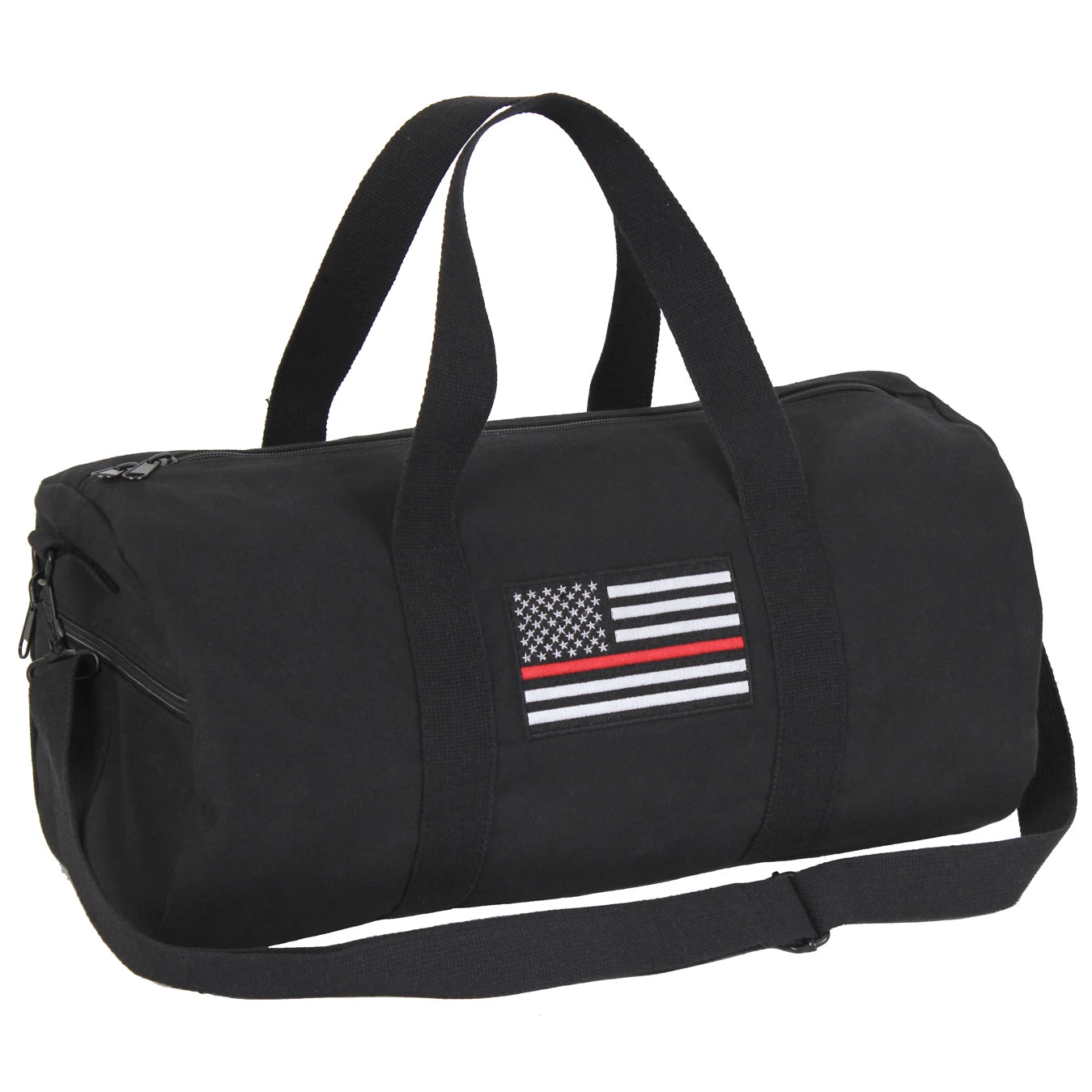 Rothco Thin Red Line Canvas Shoulder Duffle Bag Army Navy