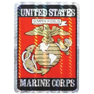 U.S. Marines Decal - 2.5" x 3.5" - EGA Prism