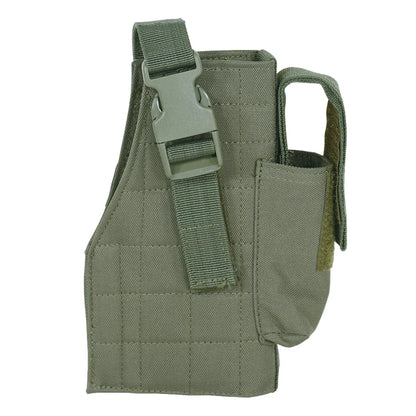Tactical MOLLE Holster with Attached Mag Pouch