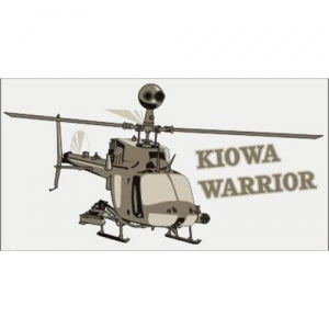 U.S. Army Decal - 4.8" x 2.4" - "Kiowa Warrior"