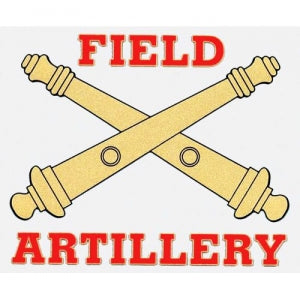 U.S. Army Decal - 4.5" x 3.8" - "Field Artillery"