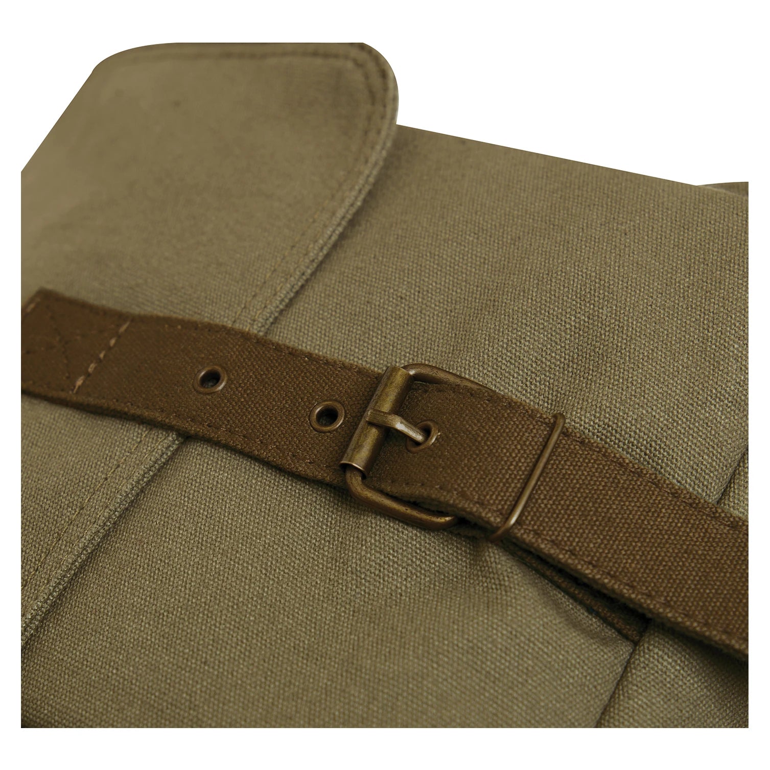 Deluxe Vintage Canvas Messenger Bag - Olive Drab