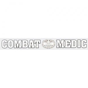 U.S. Army Decal - 14" - "Combat Medic" w/Emblem