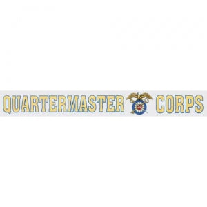 U.S. Army Decal - 14" Quartermaster Corps - Strip
