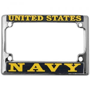 United States Navy Motorcycle License Plate Frame