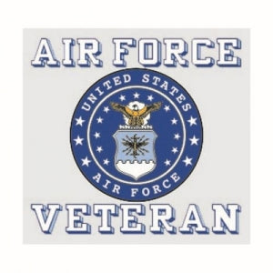 U.S. Air Force Decal - 3.5" x 3.25" - Vet w/Crest