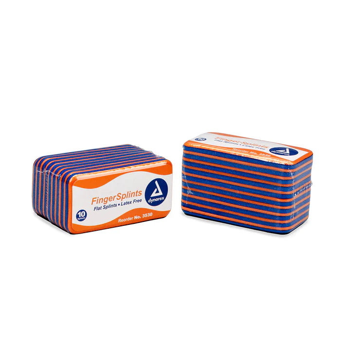 2" x 4.25" Padded Finger Splints – 10 Pack