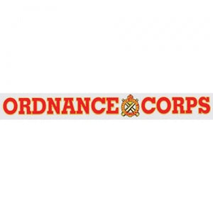 U.S. Army Decal - 15" - "Ordnance Corps" Strip