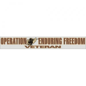 Veteran Decal - 14" - "OEF Veteran" Strip