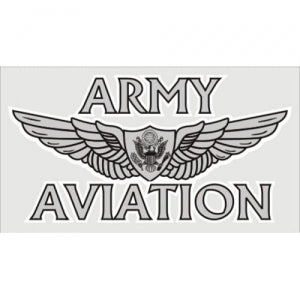 U.S. Army Decal - 4.5" x 2.5" - "Army Aviation"