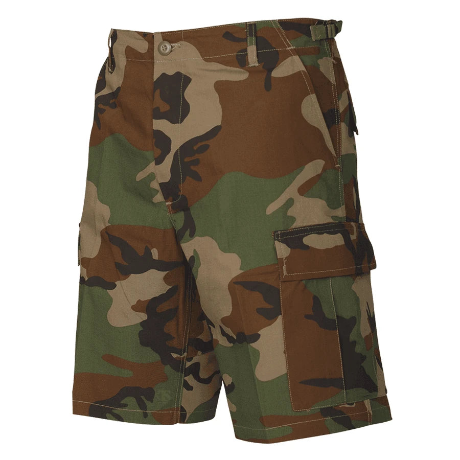 TRU-SPEC | Woodland Camo 100% Cotton Ripstop BDU Shorts
