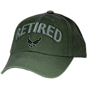 USAF Ballcap Retired W/AIR FORCE 3D LOGO - Olive Drab (OD)