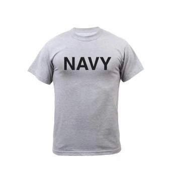 Navy Grey Physical Training Short Sleeve T-Shirt