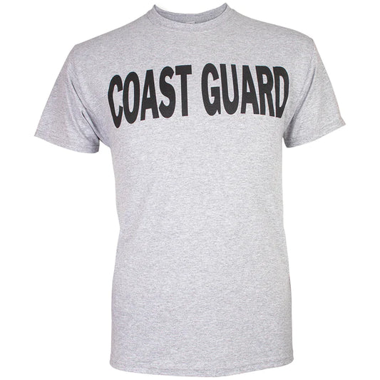 Coast Guard Grey Physical Training Short Sleeve T-Shirt