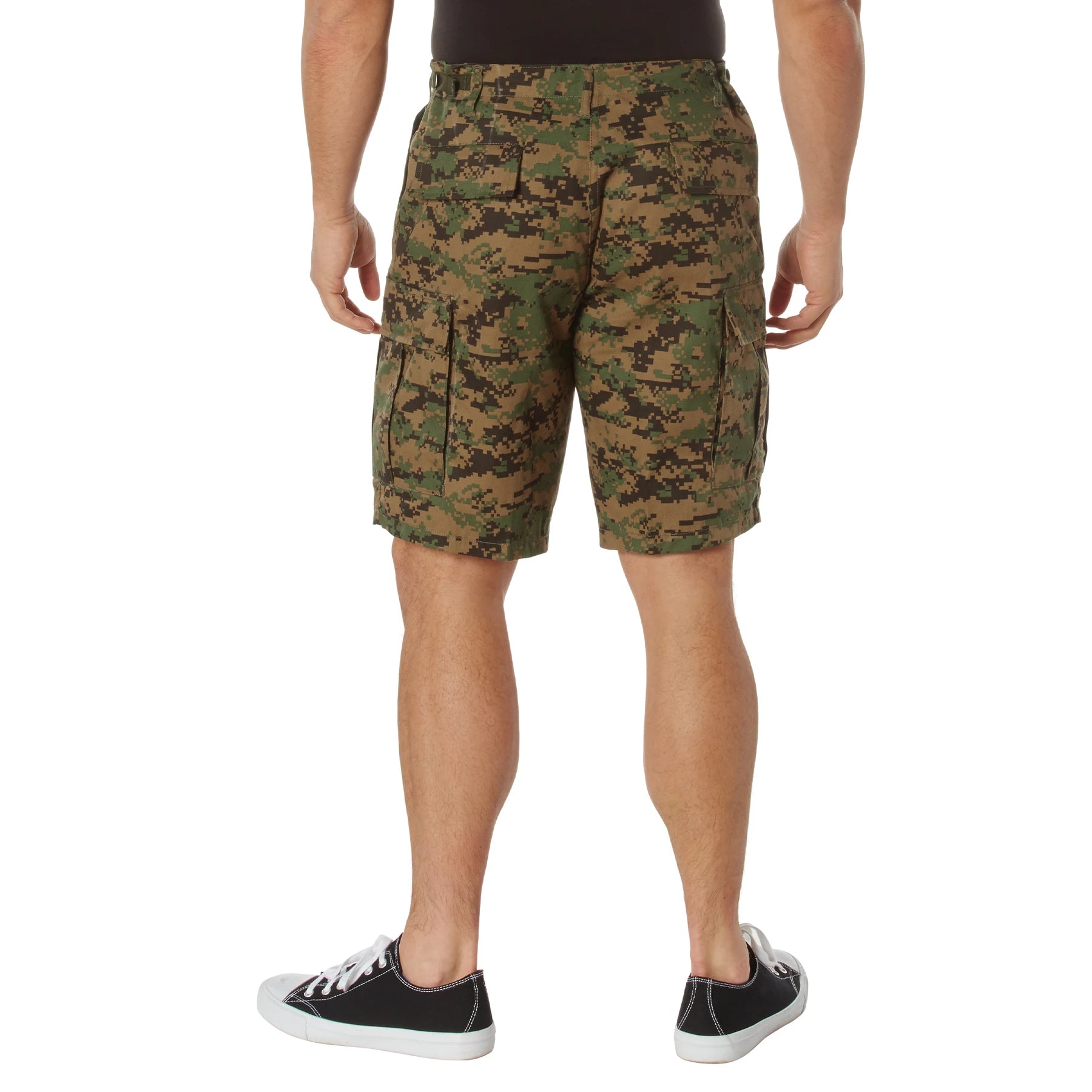 BDU Shorts - Woodland Digital Camo - Poly/Cotton