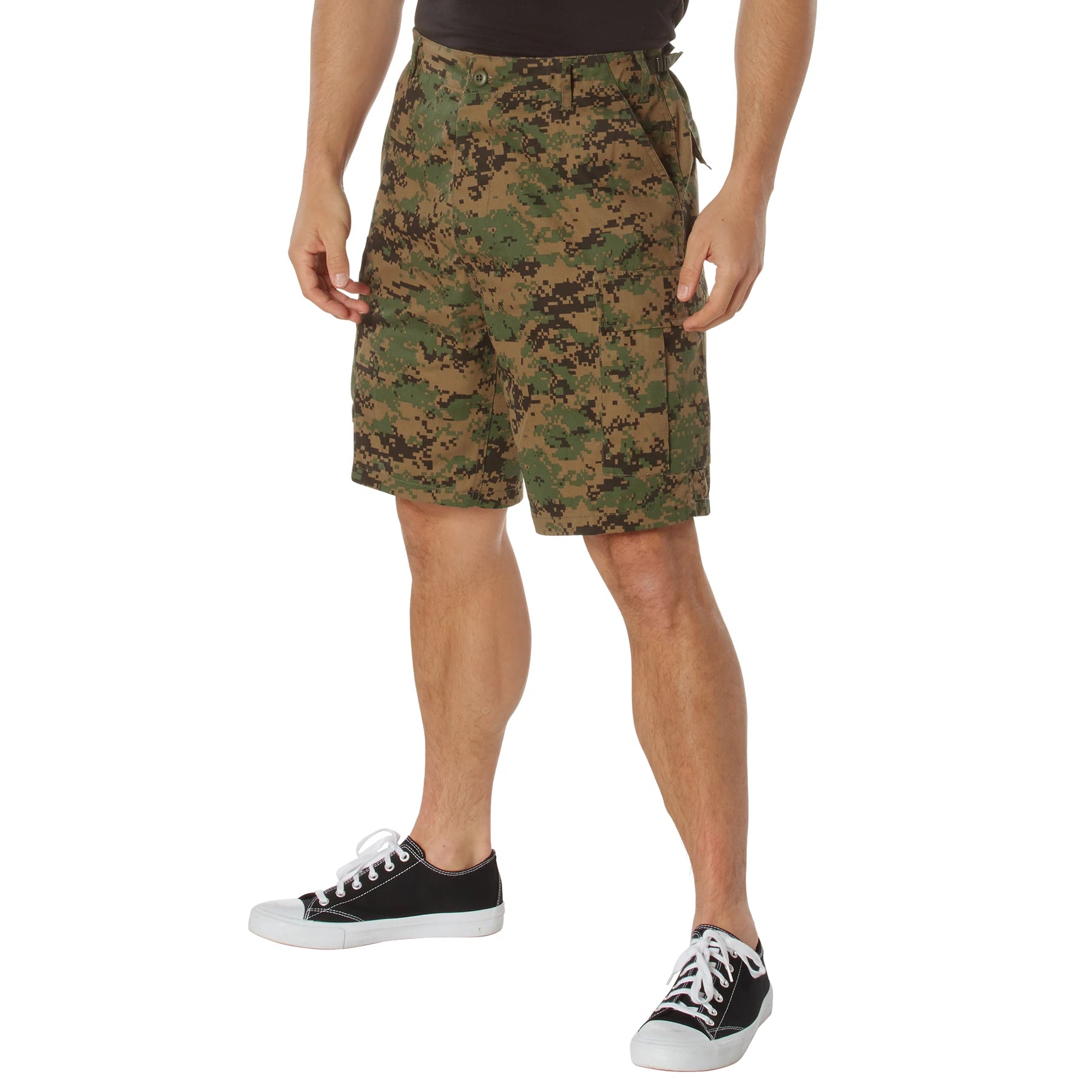 BDU Shorts - Woodland Digital Camo - Poly/Cotton