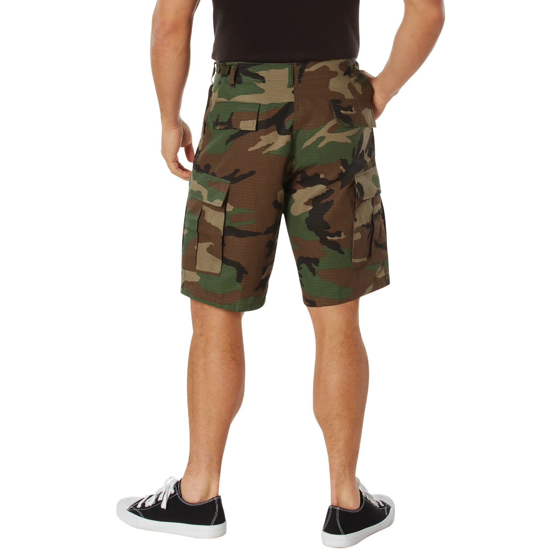 BDU Shorts - Woodland Camo - Poly/Cotton