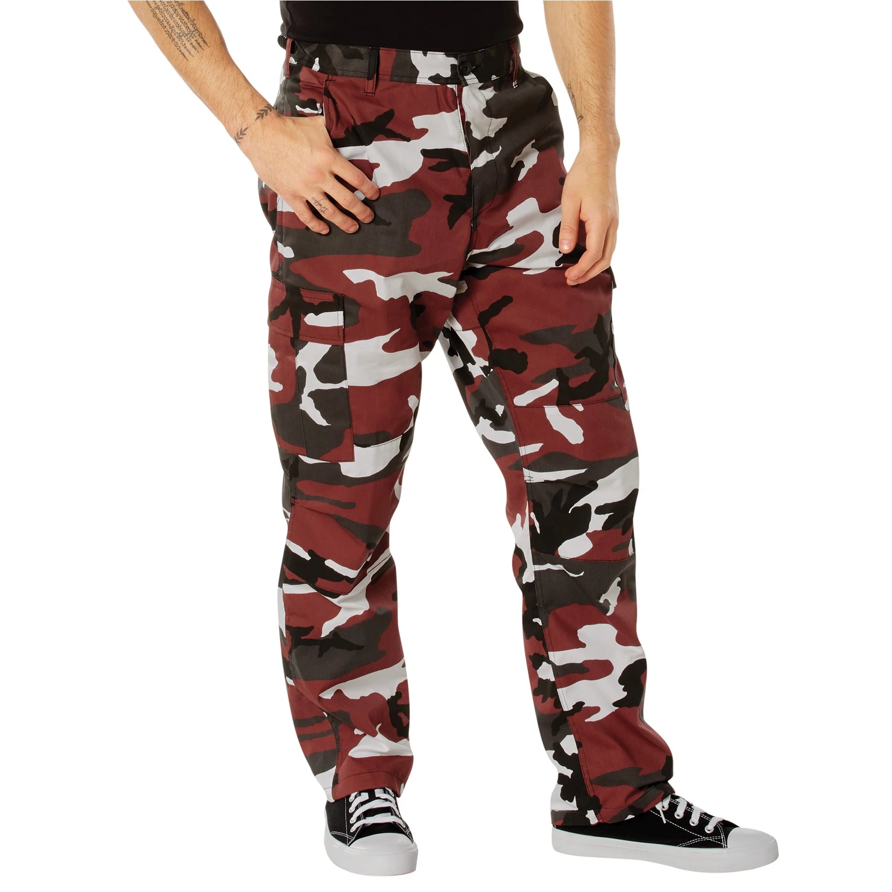 Red clearance camo joggers