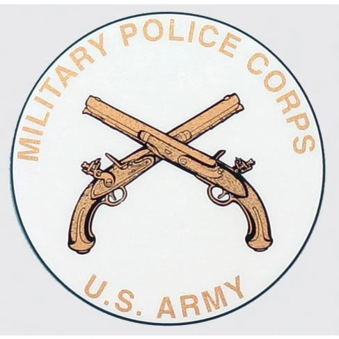 U.S. Army Decal - 3.75" x 4" - Military Police Corps with Military Corps Badge
