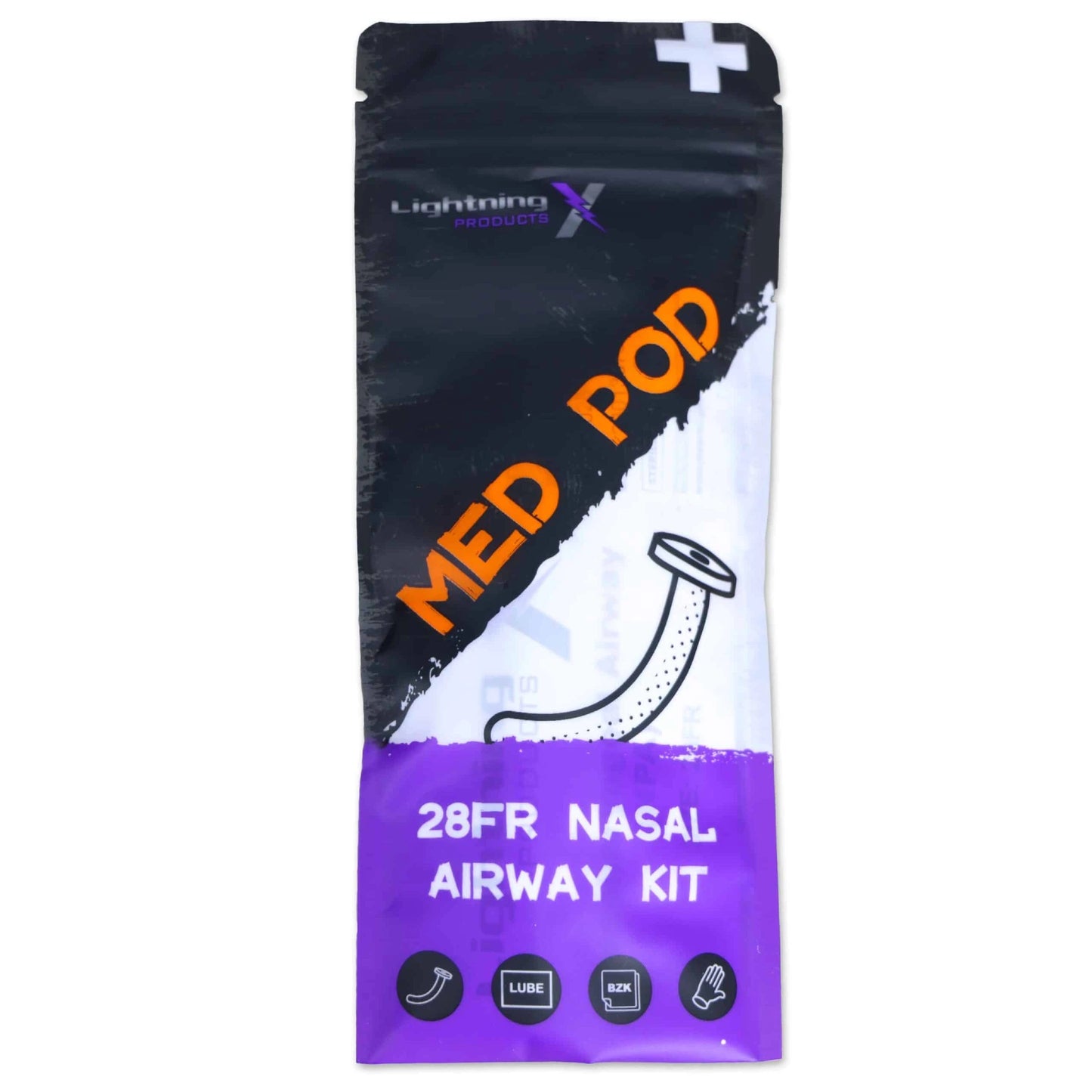Lightning X LX-NPA28 Nasopharyngeal Airway 28FR with Lubricant