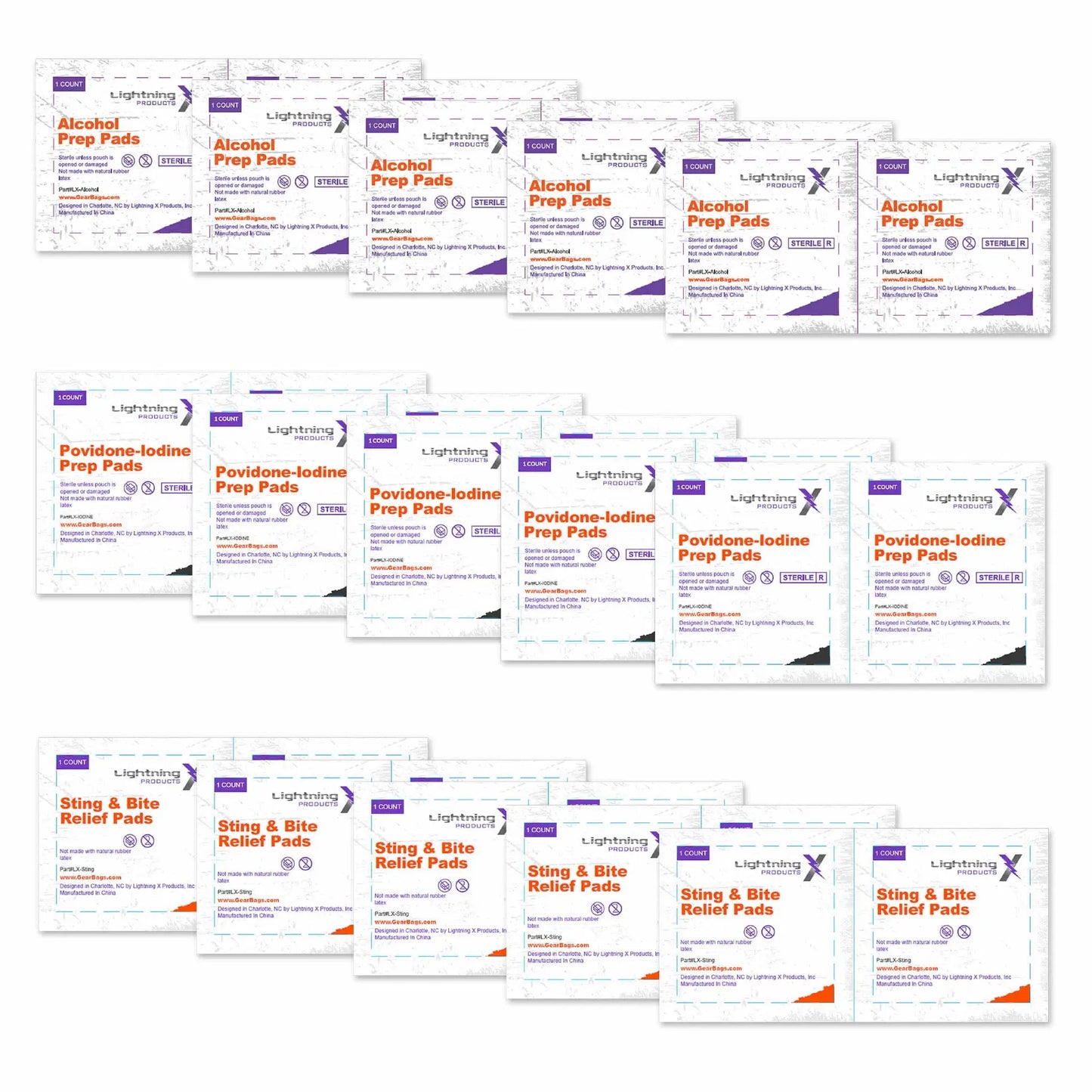 MED POD | Prep Pad Kit – Alcohol, Iodine & Sting Relief