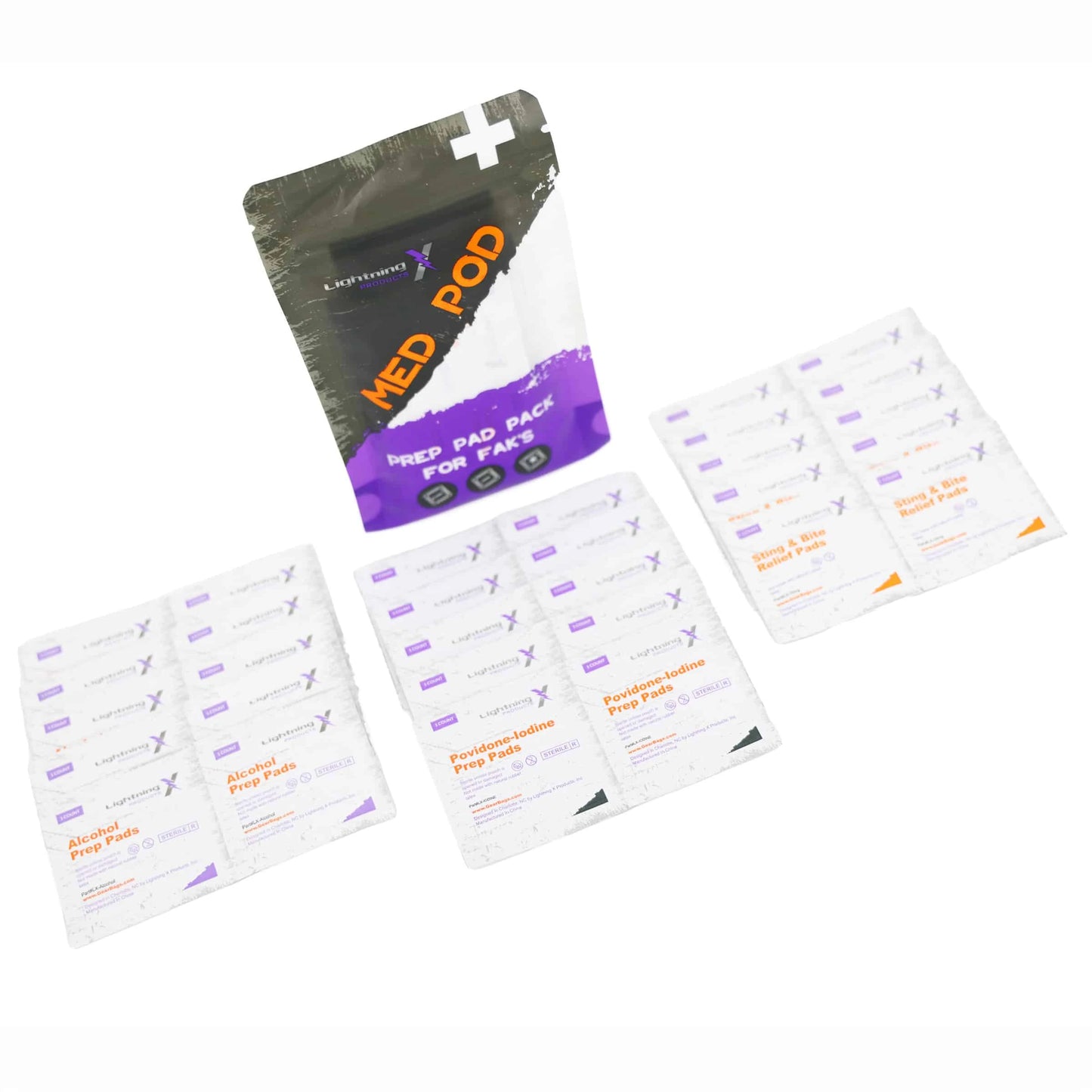 MED POD | Prep Pad Kit – Alcohol, Iodine & Sting Relief