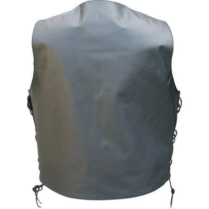Premium Buffalo Leather Single Panel Vest with Gun Pockets