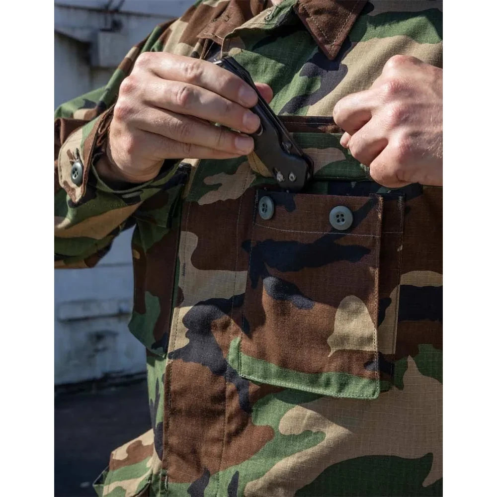 Propper | Woodland Camo BDU Coat - Poly/Cotton