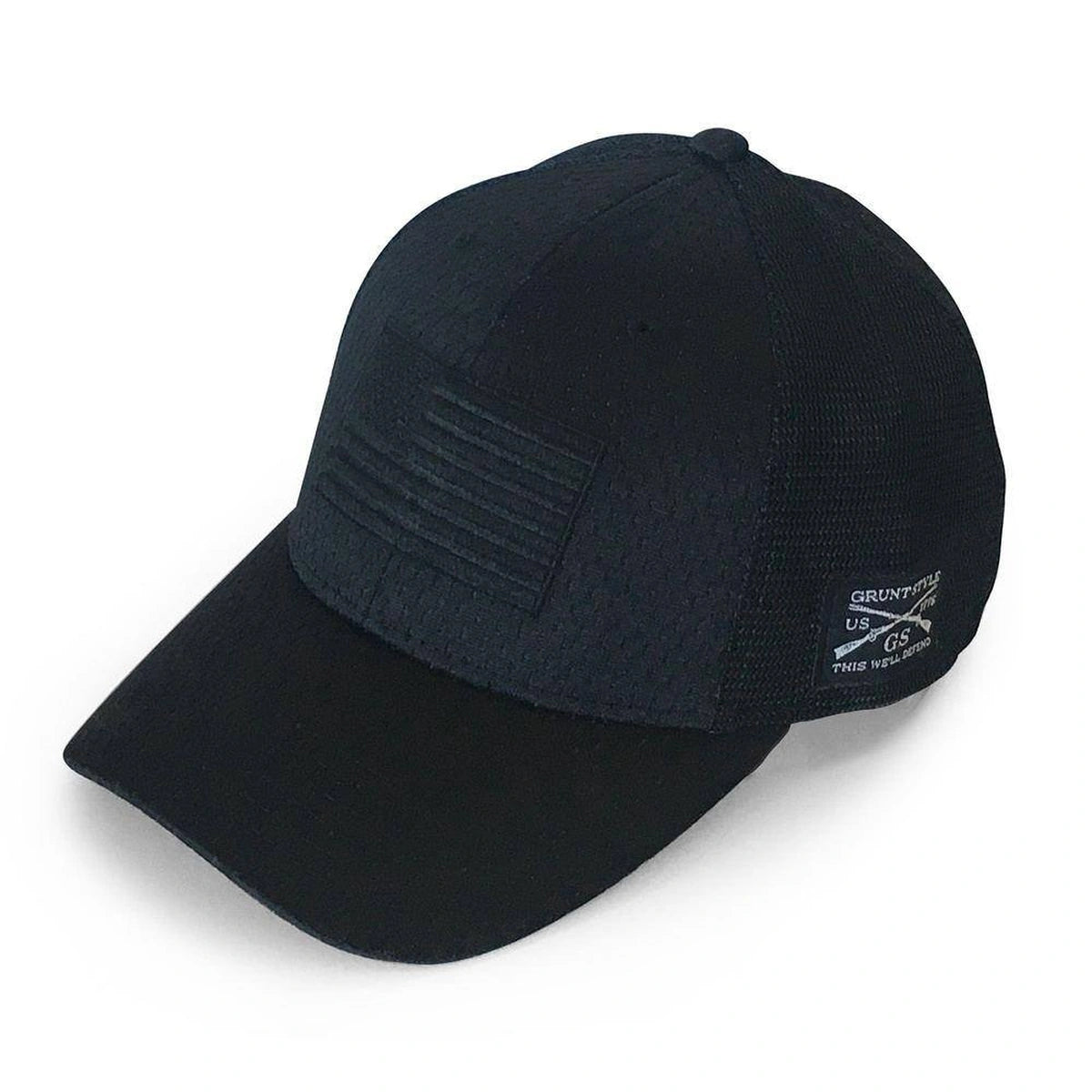 Grunt Style | Blackout Flag Stretch Fit Hat - Black