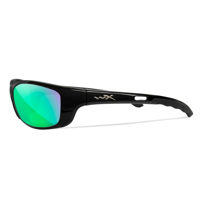 Wiley X: P-17 - Polarized Emerald Green Lens/Gloss Black Frame