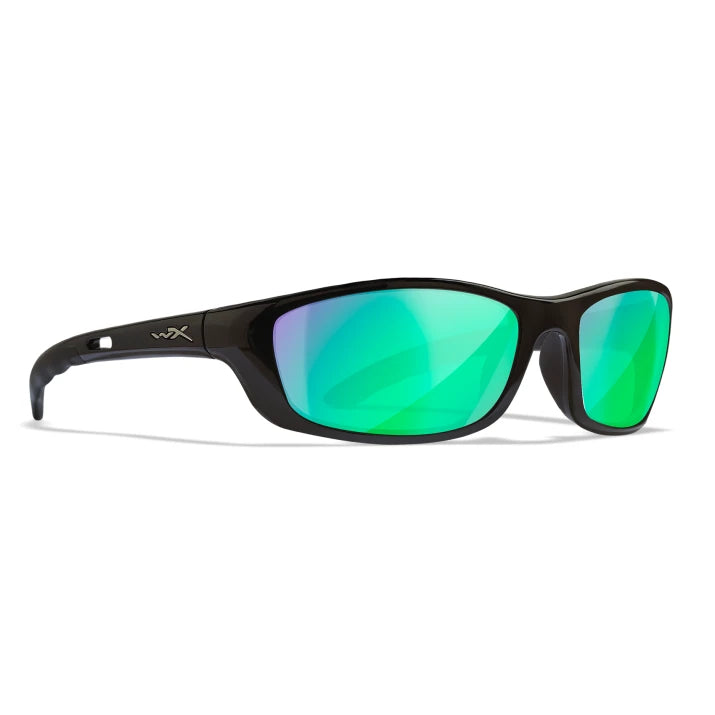 Wiley X: P-17 - Polarized Emerald Green Lens/Gloss Black Frame