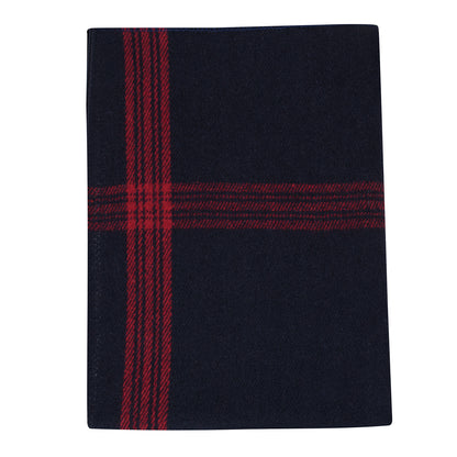 Rothco | Navy with Red Striped Wool Blanket - 55% Wool