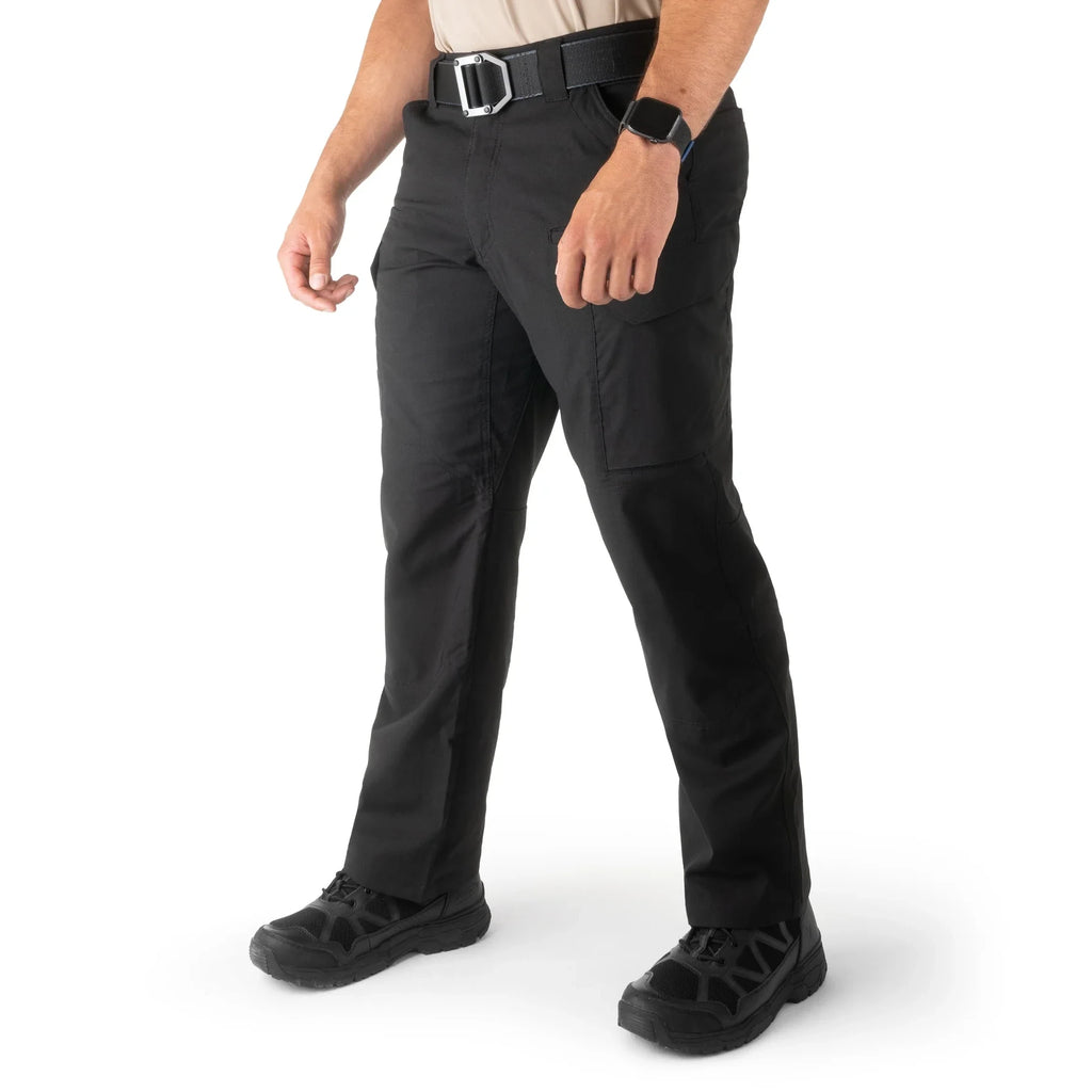 First Tactical | V2 Tactical Pants – Black - Men's Micro Ripstop Fabric, Double-Dyed for Color-Fastness, DWR Water Repellent Finish