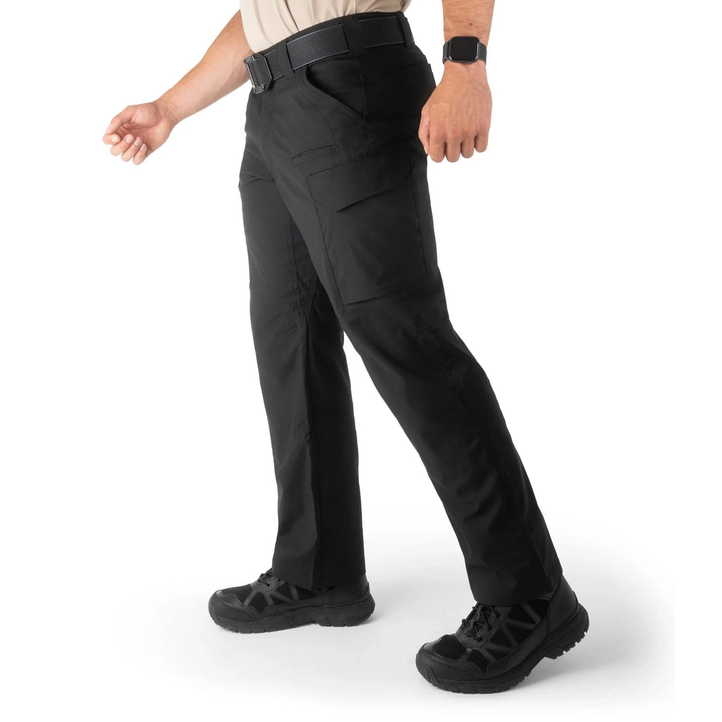 First Tactical | V2 Tactical Pants – Black - Men's Micro Ripstop Fabric, Double-Dyed for Color-Fastness, DWR Water Repellent Finish