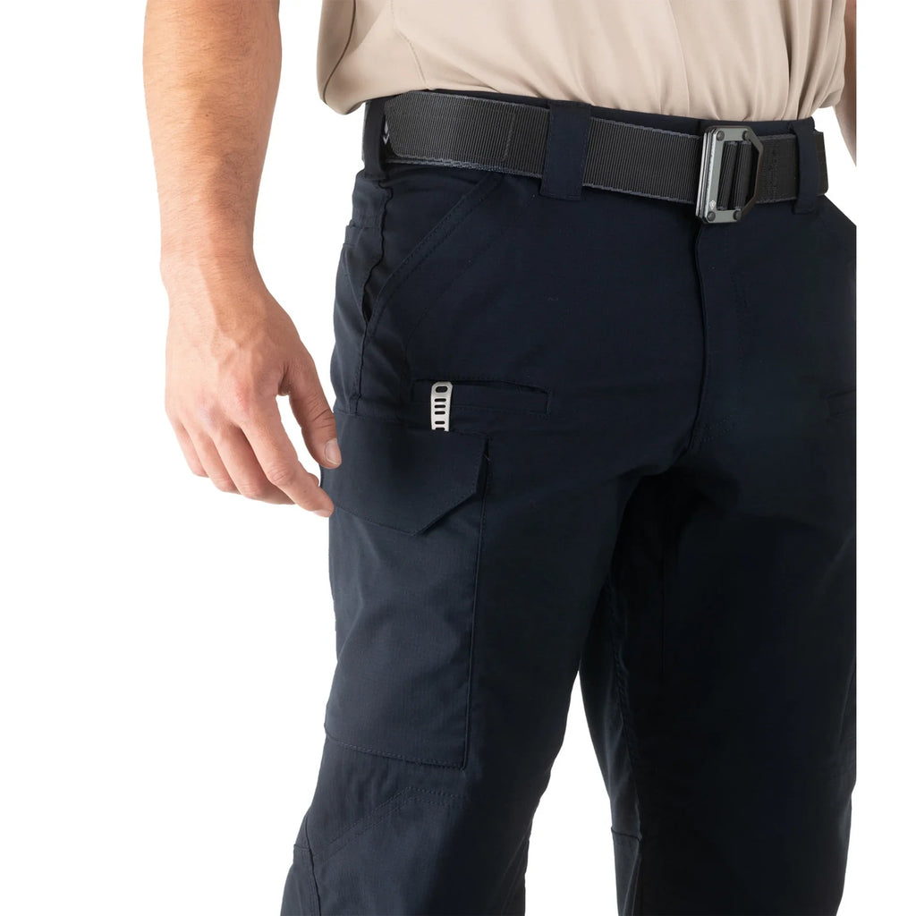 First Tactical | V2 Tactical Pants – Navy - Men's Micro Ripstop Fabric, Double-Dyed for Color-Fastness, DWR Water Repellent Finish