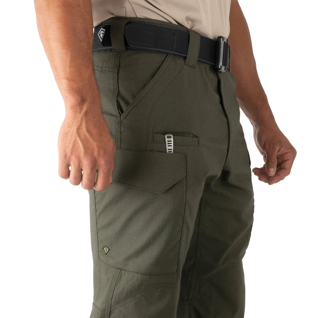 First Tactical | V2 Tactical Pants – Olive Drab - Men's Micro Ripstop Fabric, Double-Dyed for Color-Fastness, DWR Water Repellent Finish