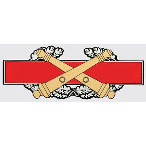 U.S. Army Decal - 6.5" x 3" - Combat Artillery Badge