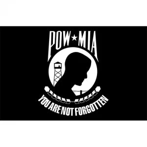 P.O.W. POW-MIA Flag- Embroidered 3' x 5'   2 Side
