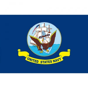 USN Flag - Super Poly 3' x 5' - Navy