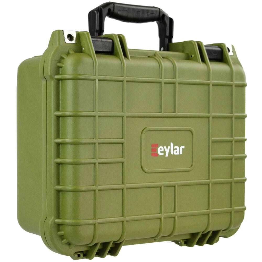 Eylar 13.37" Standard Gear Hard Case – Waterproof, Shockproof, with Customizable Foam