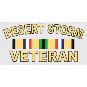 Veteran Decal - 5" x 2.5" - "Desert Storm Veteran"