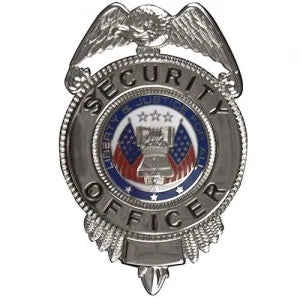 Security Officer Badge w/ Flags