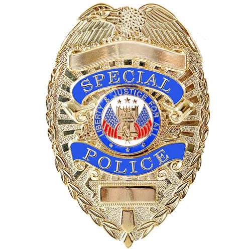 Deluxe Special Police Badge - Gold and Silver