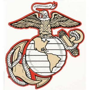 U.S. Marines Decal - 6.25" - Globe and Anchor
