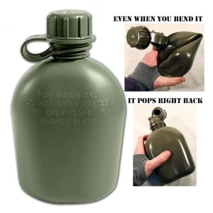 GI 1 Quart Canteen Genuine Official Military Mil Spec Army Water Bottle USA  Made
