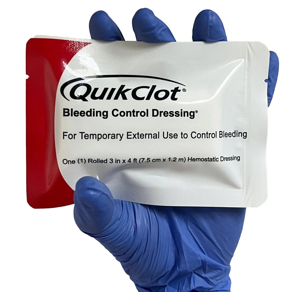 QuikClot® 3" x 48" Hemostatic Gauze - Stop Bleeding Fast with Military-Trusted Technology