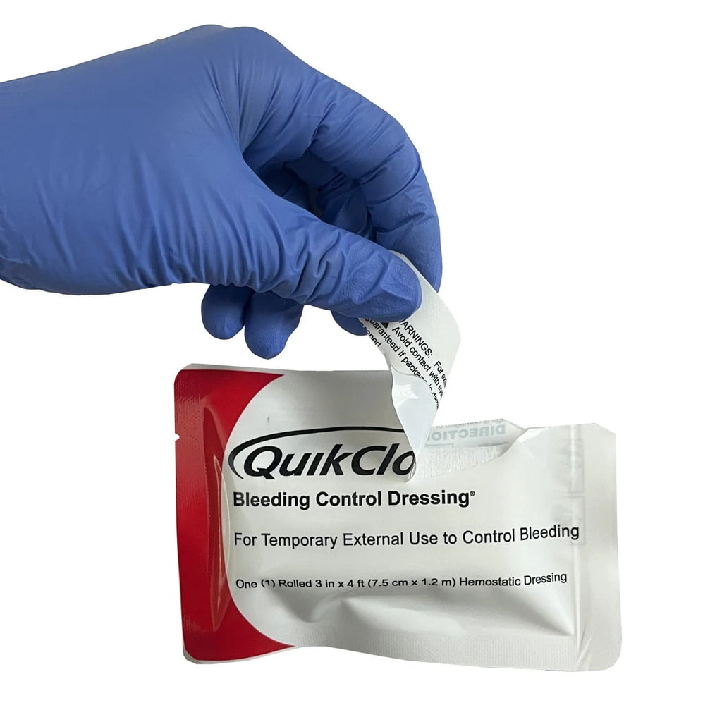 QuikClot® 3" x 48" Hemostatic Gauze - Stop Bleeding Fast with Military-Trusted Technology